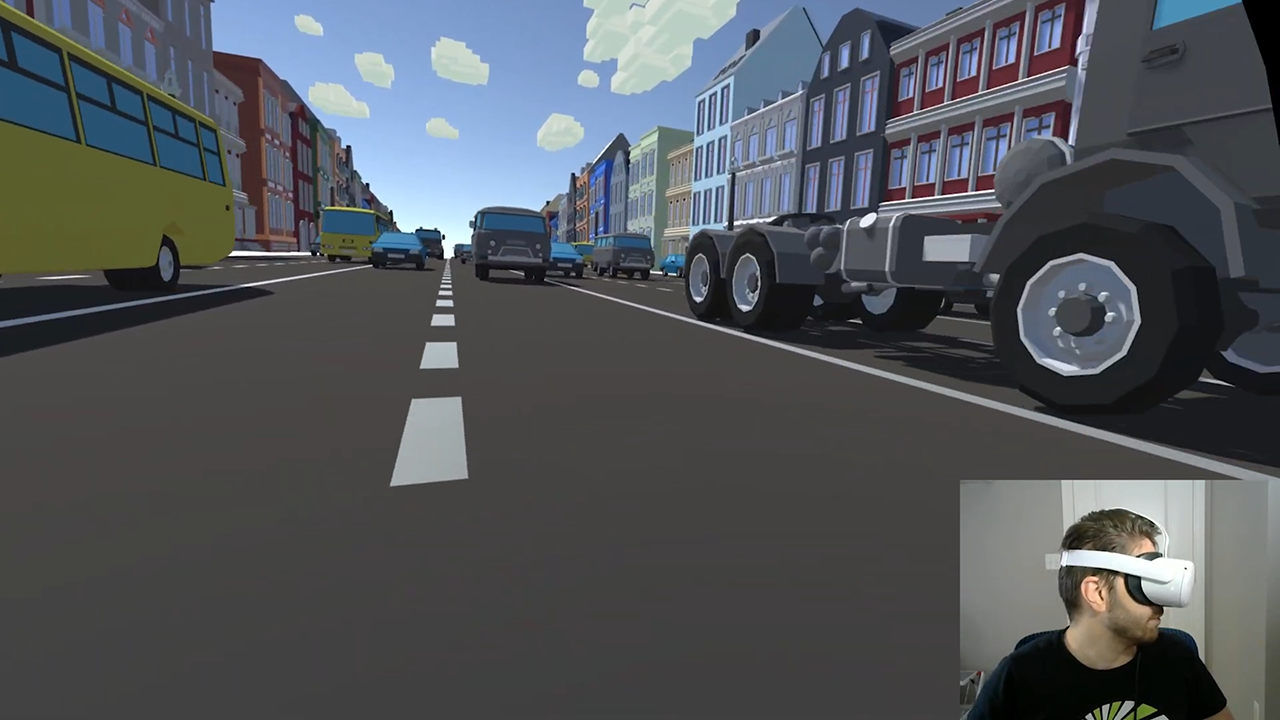 Screenshot from the master's thesis virtual reality project